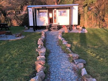 Front of the hut
