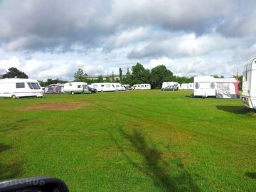 Electric grass pitches in the sunshine