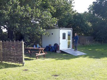 Upcycled pod exterior