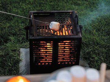 Why not roast some marshmallows on your little fire pit.