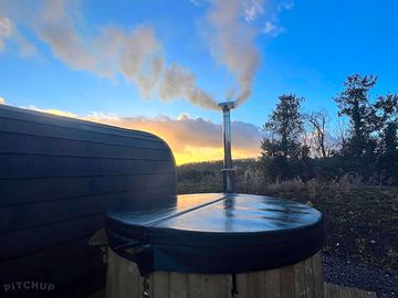 Woodfired hot tub