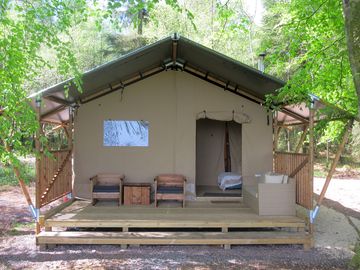 Exterior of the safari tent