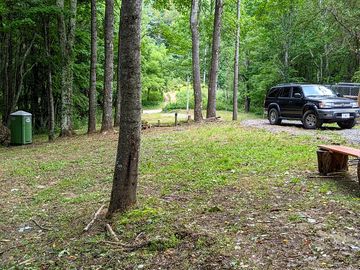 Portaloo by the trees