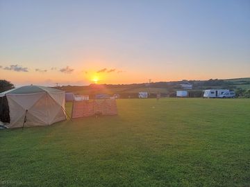 Sunset at trebyla farm