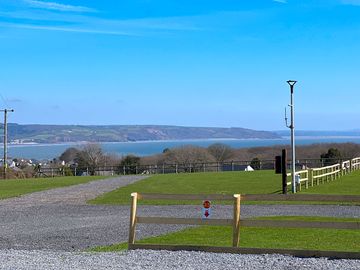 Lovely view of carmarthen bay from the camping field (added by manager 12 jan 2024)