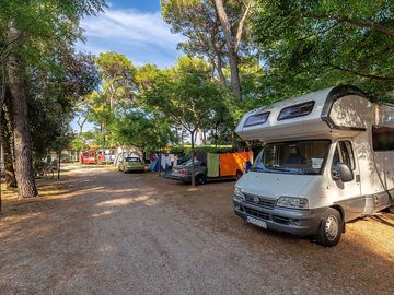 Spacious pitch areas