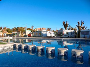 Swimming pool and toddler's pool