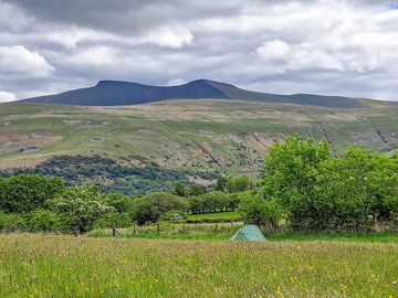 View from camping pitches