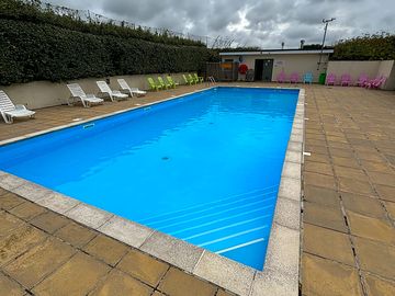 Swimming pool open 1st july - mid september