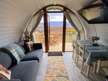 View through the pod