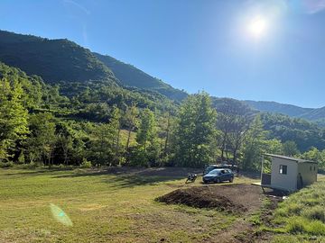 Pitches with mountain views