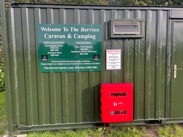 Displayed on the photograph is the toilets with campsite rules?