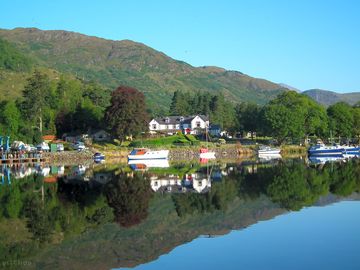 Hotel from loch (added by manager 01 feb 2013)