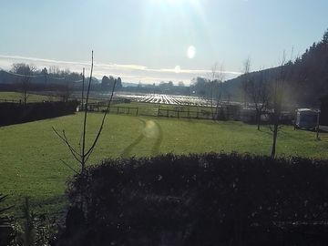 Evening sunshine on the valley