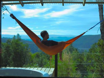 Hammock on the terrace of the los rios cottage