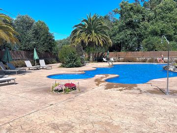 Beautiful campsite pool