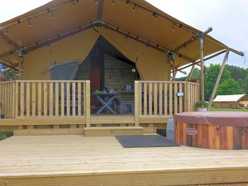 View of the safari lodge