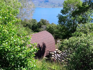 The wee lodge, glamping pod and view