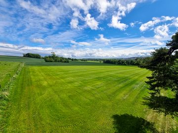 Spacious grass pitches