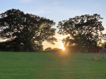 Sunset from the pitches
