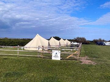 View of the tents