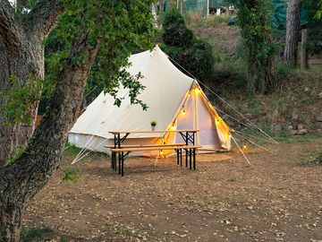 Bell tent with picnic table (added by manager 24 apr 2024)