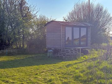 Exterior of hut