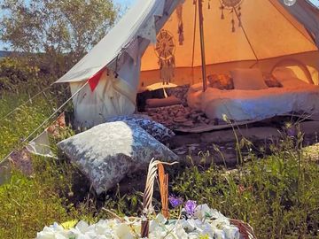 Safari tent exterior