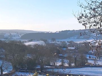 View from motorhome and terrace