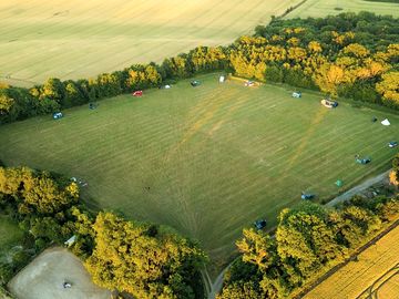 The gravel pitch is on the bottom left