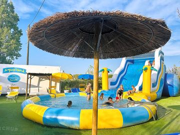 Slide and pool