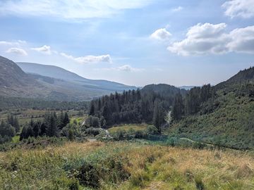 View from hillside nearby