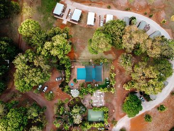 Overhead view of the park