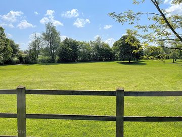 Flat camping field