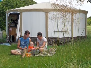 Relaxing family time outside your yurt (added by manager 25 may 2021)