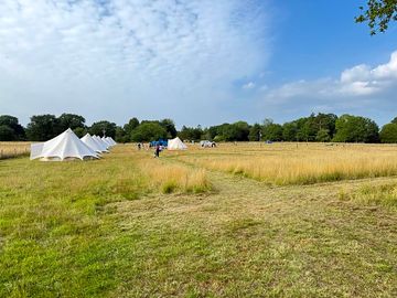 Campsite wide shot