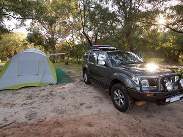 Pitches under the trees for shade (added by manager 08 nov 2016)