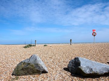Greatstone beach is just 300 yards away and turns to sand dunes a quarter mile up the coast