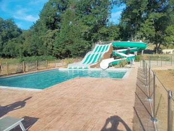 Pool and slide