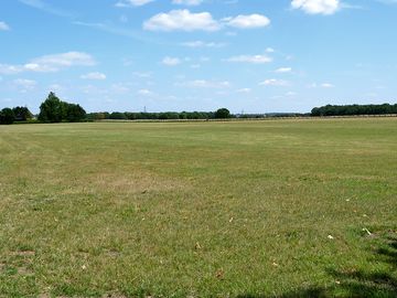 Flat and well-maintained field
