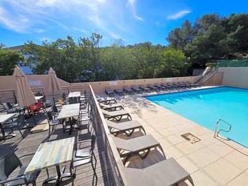 Swimming pool and bar terrace