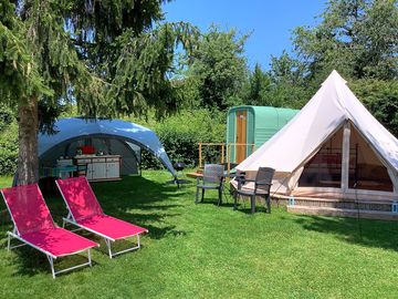 Mademoiselle green glamping pitch (added by manager 25 jun 2023)