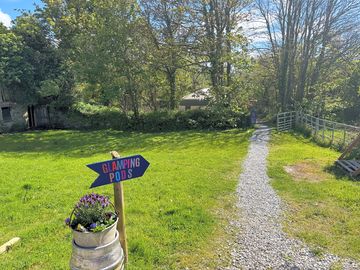Entrance to pods