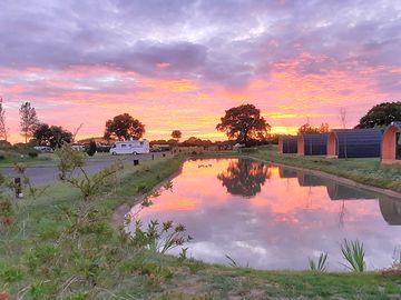 Large hardstanding and glamping field