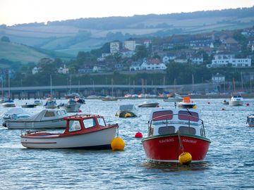 Shaldon is peppered with yachts, motorboats and fishing vessels