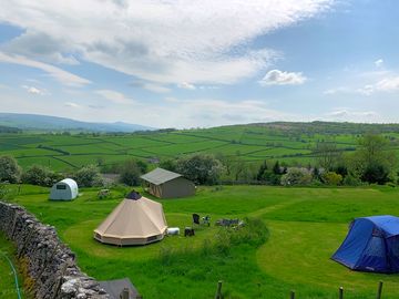 View across the camping field.