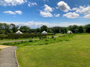 Just 3 beautiful lotus belle tents in acres of green space (added by manager 31 may 2024)
