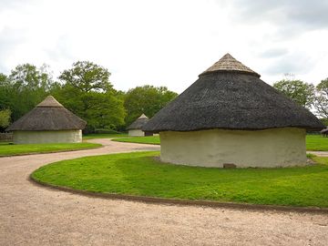 View of the roundhouses