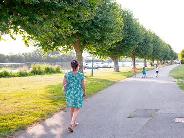 Promenade en bord de saone