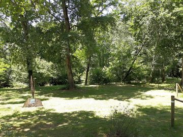 Pitch overlooking a stream (small river) (added by manager 18 jun 2019)